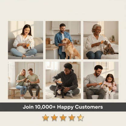 SnuggleBrush™ PetSpa – 3-in-1 Steam Grooming Brush